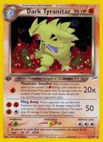 Pokemon,Neo Destiny,Dark Tyranitar - 011/105,Unlimited Holofoil,Holo Rare,Lightly Played