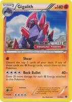 Pokemon,Black and White Promos,Gigalith - 53/98 (Prerelease),Holofoil,Promo,Heavily Played