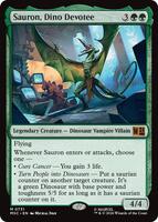 Magic: The Gathering,Commander: Marvel Super Heroes,Sauron, Dino Devotee - 731,Normal,Mythic,Near Mint