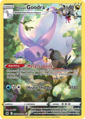 Pokemon,SWSH: Crown Zenith: Galarian Gallery,Hisuian Goodra - GG21/GG70,Holofoil,Ultra Rare,Near Mint