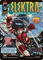 Magic: The Gathering,Marvel Super Heroes,Elektra, Daughter of the Hand (Borderless) (0395),Foil,Rare,Near Mint