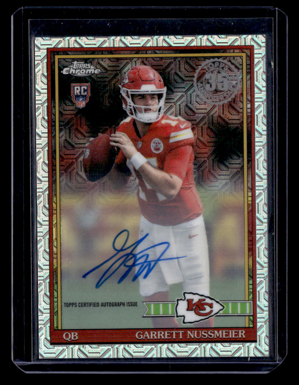 Topps 2026 Topps Flagship,2026 Topps Flagship,Garrett Nussmeier - 91TRC-3,1991 Topps Football 35th Anniversary Rookies Chrome