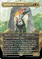 Magic: The Gathering,The Lost Caverns of Ixalan,Gishath, Sun's Avatar (Borderless) - 330,Normal,Mythic,Near Mint