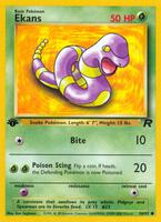 Pokemon,Team Rocket,Ekans - 56/82,1st Edition,Common,Lightly Played