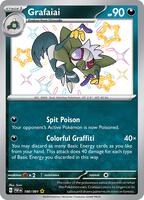 Pokemon,SV: Paldean Fates,Grafaiai - 190/091,Holofoil,Shiny Rare,Near Mint