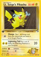 Pokemon,Gym Heroes,Lt. Surge's Pikachu - 081/132,Unlimited,Common,Heavily Played