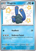 Pokemon,SV: Paldean Fates,Wugtrio - 122/091,Holofoil,Shiny Rare,Near Mint