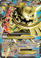 Pokemon,XY - Steam Siege,M Steelix EX (Full Art) - 109/114,Holofoil,Ultra Rare,Lightly Played