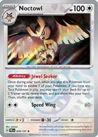 Pokemon,SV: Prismatic Evolutions,Noctowl (Master Ball Pattern) - 078/131,Holofoil,Rare,Near Mint