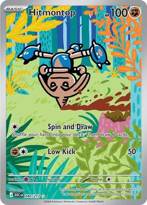 Pokemon,ME: Ascended Heroes,Hitmontop - 240/217,Holofoil,Illustration Rare,Near Mint