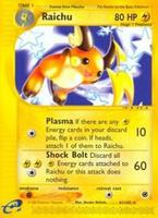 Pokemon,Expedition,Raichu (61) - 061/165,Reverse Holofoil,Rare,Damaged