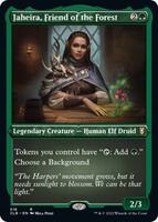 Magic: The Gathering,Commander Legends: Battle for Baldur's Gate,Jaheira, Friend of the Forest (Foil Etched) - 518,Foil,Rare,Near Mint