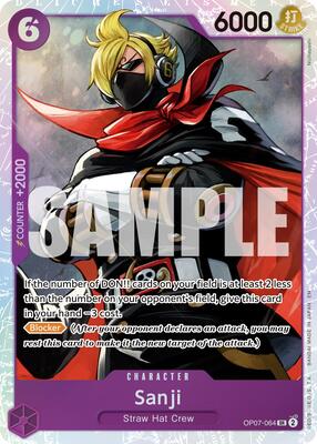 One Piece Card Game,Premium Booster -The Best- Vol. 2,Sanji (Reprint) - OP07-064,Foil,Super Rare,Near Mint