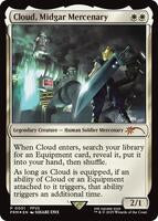 Magic: The Gathering,Unique and Miscellaneous Promos,Cloud, Midgar Mercenary - 1,Foil,Promo,Near Mint