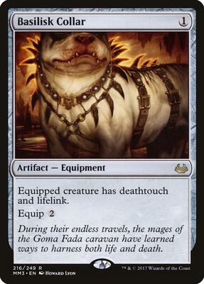 Magic: The Gathering,Modern Masters 2017,Basilisk Collar - 216,Normal,Rare,Lightly Played