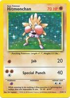 Pokemon,Base Set,Hitmonchan - 007/102,Holofoil,Holo Rare,Lightly Played