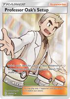Pokemon,SM - Cosmic Eclipse,Professor Oak's Setup (Full Art) - 233/236,Holofoil,Ultra Rare,Near Mint