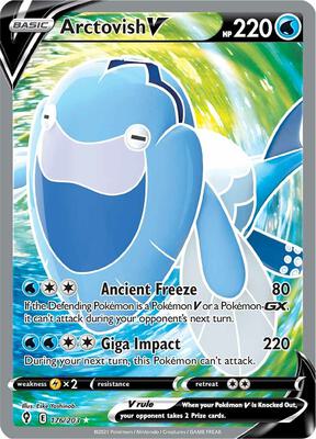 Pokemon,SWSH07: Evolving Skies,Arctovish V - 176/203,Holofoil,Ultra Rare,Lightly Played