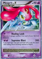 Pokemon,Legends Awakened,Mesprit LV.X - 143/146,Holofoil,Ultra Rare,Moderately Played