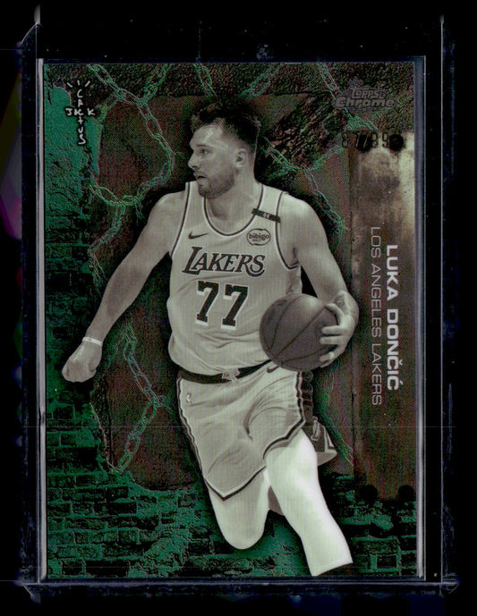 Topps 2025-26 Topps Chrome Cactus Jack,2025-26 Topps Chrome Cactus Jack,Luka Dončić - 47,Green Refractor
