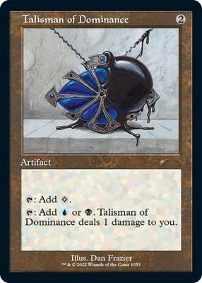 Magic: The Gathering,Secret Lair Drop Series,Talisman of Dominance (Retro Frame) - 1053,Normal,Rare,Lightly Played