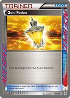 Pokemon,Boundaries Crossed,Gold Potion - 140/149,Holofoil,Rare Ace,Moderately Played