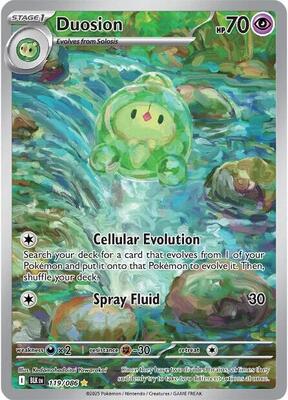 Pokemon,SV: Black Bolt,Duosion - 119/086,Holofoil,Illustration Rare,Near Mint