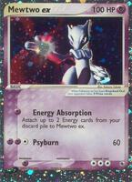 Pokemon,Ruby and Sapphire,Mewtwo ex - 101/109,Holofoil,Ultra Rare,Heavily Played