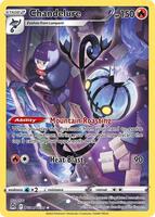 Pokemon,SWSH11: Lost Origin Trainer Gallery,Chandelure - TG04/TG30,Holofoil,Ultra Rare,Lightly Played