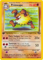 Pokemon,Jungle,Primeape - 43/64,1st Edition,Uncommon,Lightly Played