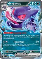 Pokemon,SV05: Temporal Forces,Gengar ex - 104/162,Holofoil,Double Rare,Near Mint