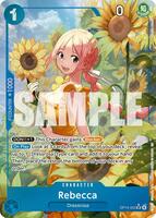 One Piece Card Game,Adventure on Kami's Island,Rebecca (OP15-053) (Alternate Art),Foil,Super Rare,Near Mint