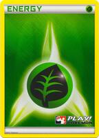 Pokemon,League & Championship Cards,Grass Energy (2011 Play! Pokemon),Holofoil,Promo,Moderately Played