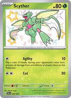 Pokemon,SV: Paldean Fates,Scyther - 095/091,Holofoil,Shiny Rare,Near Mint