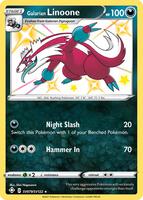 Pokemon,Shining Fates: Shiny Vault,Galarian Linoone - SV079/SV122,Holofoil,Shiny Holo Rare,Near Mint