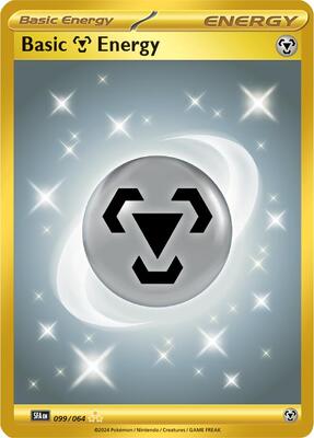 Pokemon,SV: Shrouded Fable,Basic Metal Energy - 099/064,Holofoil,Hyper Rare,Lightly Played