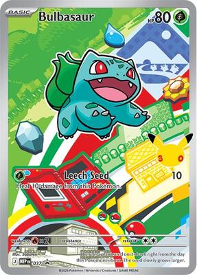 Pokemon,ME: Mega Evolution Promo,Bulbasaur - 037,Holofoil,Promo,Lightly Played