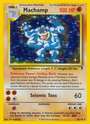 Pokemon,Legendary Collection,Machamp - 015/110,Holofoil,Holo Rare,Moderately Played