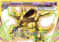 Pokemon,XY - Evolutions,Nidoking BREAK - 46/108,Holofoil,Rare BREAK,Lightly Played