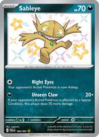 Pokemon,SV: Paldean Fates,Sableye - 184/091,Holofoil,Shiny Rare,Near Mint