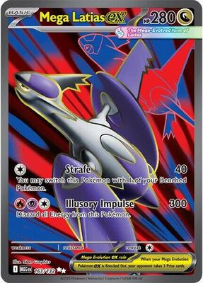 Pokemon,ME01: Mega Evolution,Mega Latias ex - 163/132,Holofoil,Ultra Rare,Near Mint