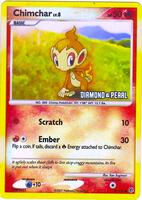 Pokemon,Burger King Promos,Chimchar - 76/130 [Diamond & Pearl] - 076/130,Reverse Holofoil,Promo,Lightly Played