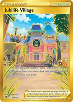 Pokemon,SWSH10: Astral Radiance,Jubilife Village (Secret) - 212/189,Holofoil,Secret Rare,Damaged