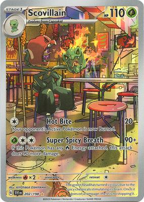 Pokemon,SV01: Scarlet & Violet Base Set,Scovillain - 202/198,Holofoil,Illustration Rare,Near Mint