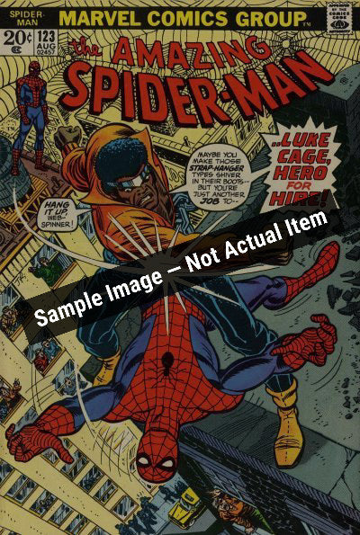Marvel Comics The Amazing Spider-Man Vol. 1 #123B (1973) Mark Jewelers Variant — Sample Image, Not Actual Item