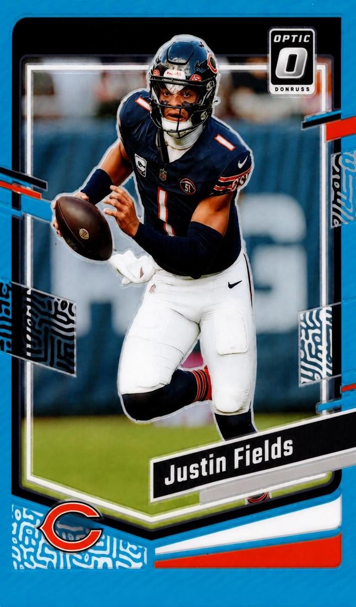 2023 2023 Donruss Optic Football Justin Fields #36 Aqua BGS 9.5