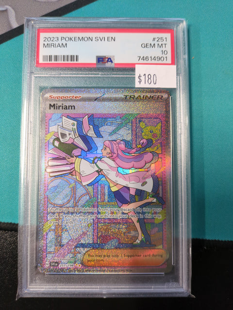 2023 Pokemon Svi En-Scarlet & Violet Miriam #251 PSA 10