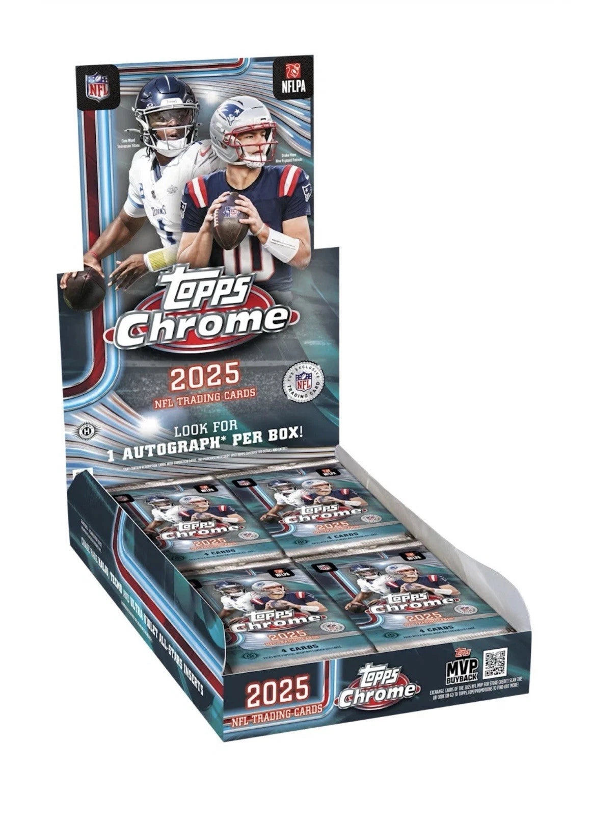 2025 Topps Chrome Football Hobby Box