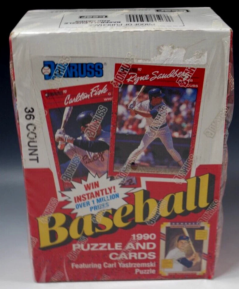 Donruss 1990 Baseball Puzzle and Cards Set Featuring Carl Yastrzemski Puzzle