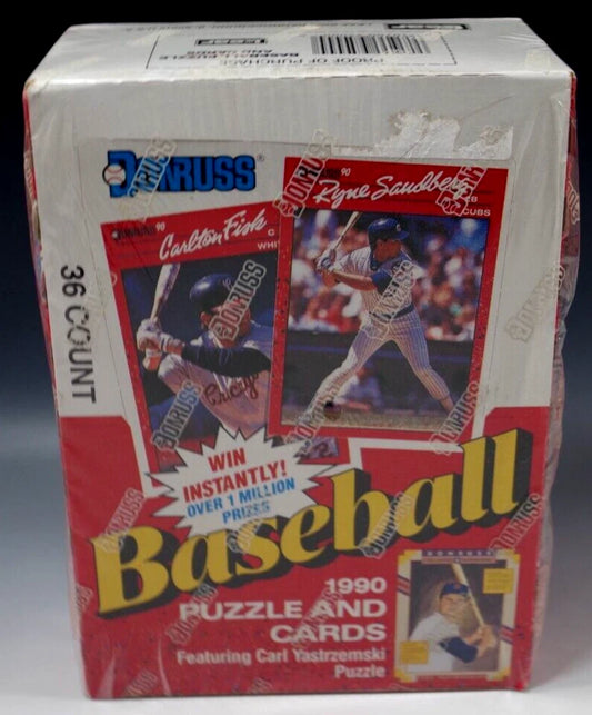 Donruss 1990 Baseball Puzzle and Cards Set Featuring Carl Yastrzemski Puzzle